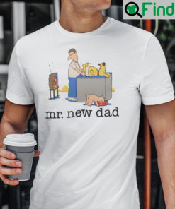 Mr. New Dad Diaper Dog Shirt