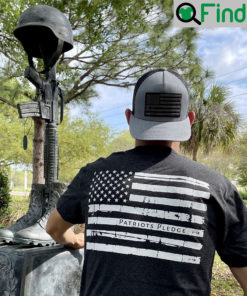 Patriots Pledge American Flag T Shirt