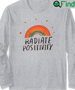 Radiate Positivity Sweatshirt Pride Month Graphic Tee LGBT Playing For Gay Lesbian Support Gift LGBT