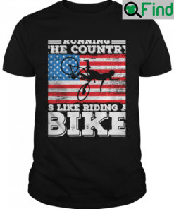 Running The Country Is Like Riding A Bike Joe Biden Basic 2022 T Shirt