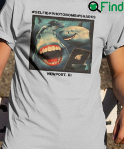 Selfie Photobomb Sharks Newport T Shirt