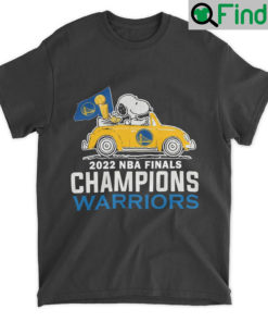 Snoopy And Woodstock Riding Car Golden State Warriors 2022 NBA Finals Champions Shirt