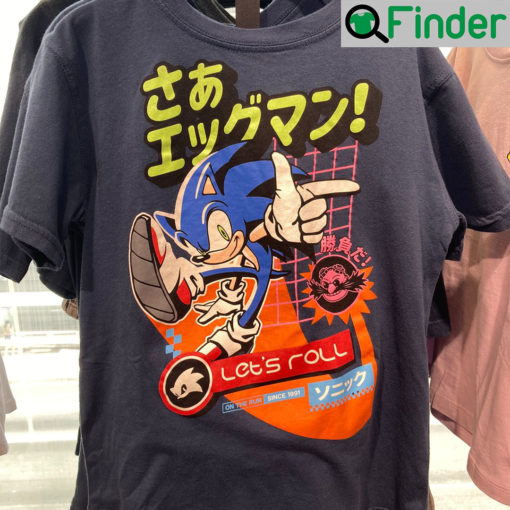 Sonic the Hedgehog with Kanji T Shirt