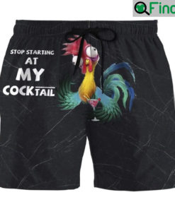 Stop Staring At Hei Hei 3D Beach Shorts