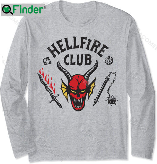 Stranger Things 4 Hellfire Club Logo Long Sleeve