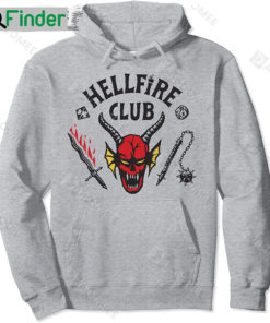 Stranger Things 4 Hellfire Club Logo Pullover Hoodie