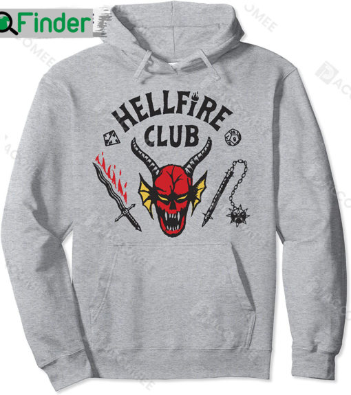 Stranger Things 4 Hellfire Club Logo Pullover Hoodie