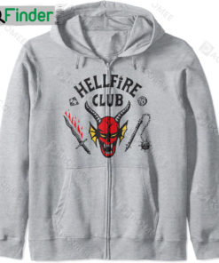 Stranger Things 4 Hellfire Club Logo Zip Hoodie