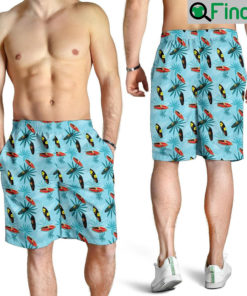 Surfboard Themed Pattern Men Shorts