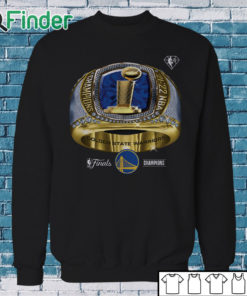 Sweatshirt Golden State Warriors Fanatics Branded 2022 NBA Finals Champions Bling Ring Big Tall T Shirt