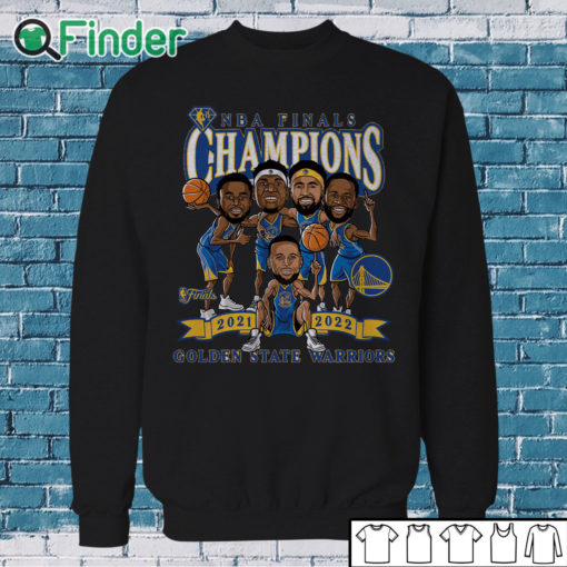 Sweatshirt Golden State Warriors Fanatics Branded 2022 NBA Finals Champions Caricature T Shirt