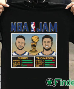 T shirt black Stephen Curry Klay Thompson Golden State Warriors Homage 2022 NBA Finals Champions T Shirt