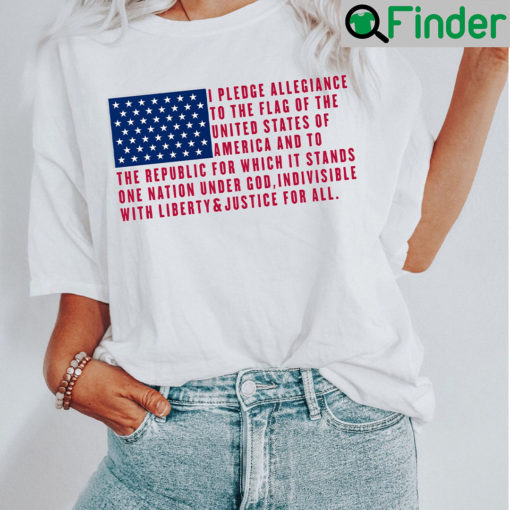 USA Flag Pledge of Allegiance Shirt