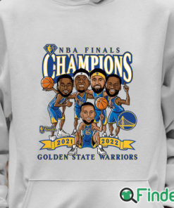 Unisex Hoodie Golden State Warriors Fanatics Branded 2022 NBA Finals Champions Caricature T Shirt