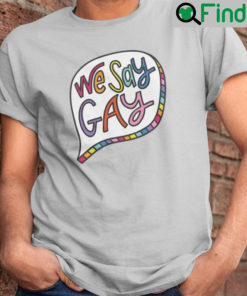 We Say Gay Tee Shirt