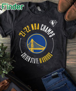 black T shirt Golden State Warriors Fanatics Branded 2022 NBA Finals Champions Drive List Roster T Shirt