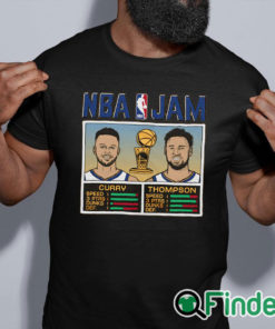 black shirt Stephen Curry Klay Thompson Golden State Warriors Homage 2022 NBA Finals Champions T Shirt