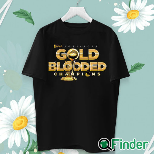 unisex T shirt Golden State Warriors Fanatics Branded 2022 NBA Finals Champions Gold Blooded T Shirt