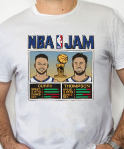 white Shirt Stephen Curry Klay Thompson Golden State Warriors Homage 2022 NBA Finals Champions T Shirt