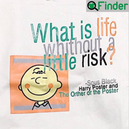 Charlie Brown What Is Life Without A Little Risk T Shirt