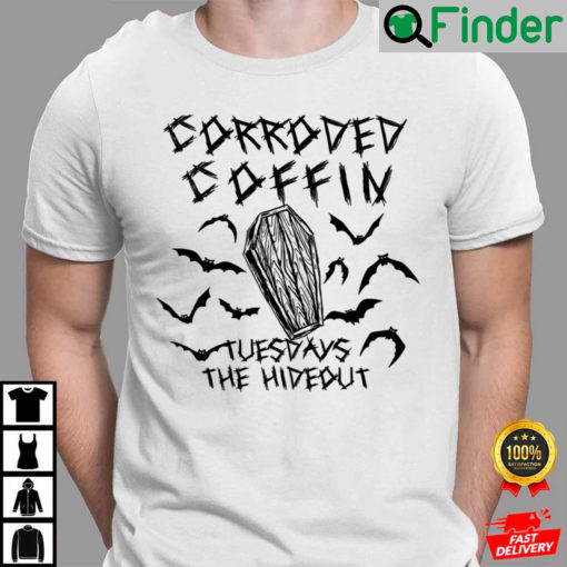 Corroded Coffin The Hideout Poster Stranger Things Eddie Munson Corroded Coffin Shirt