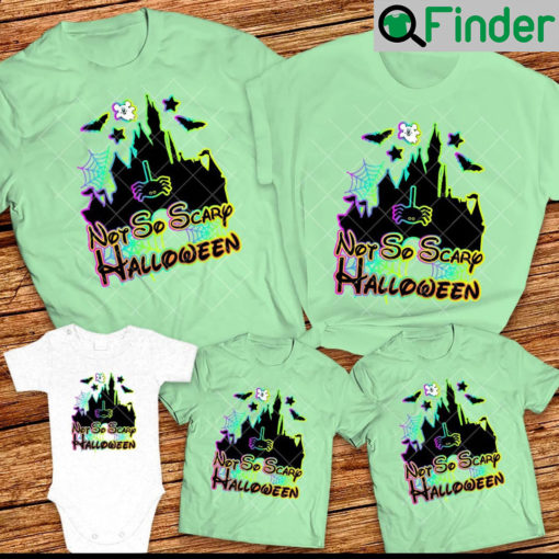 Disney Halloween family shirts 2022 Disney Castle Not So scary Family Shirt