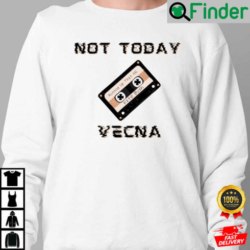 Not Today Vecna Casette Sweatshirt