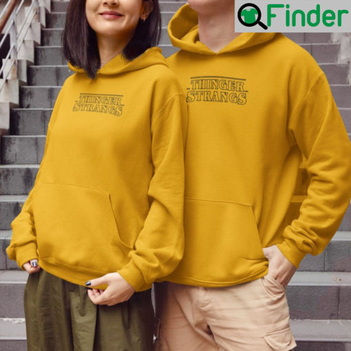 Thinger Strangs Yellow Hoodie