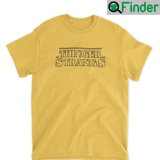 Thinger Strangs Yellow T Shirt