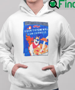 Tony The Tiger I Dont Know Who I Am Anymore Hoodie Kelloggs Frosted Flakes