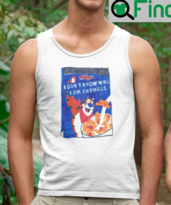 Tony The Tiger I Dont Know Who I Am Anymore Tank Top Kelloggs Frosted Flakes