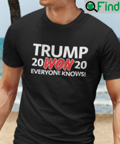 Trump Won TShirt They Know It I Know It You Know It