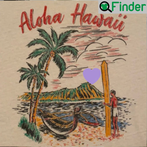 V Kim Taehyung Aloha Hawaii Diamond Head T Shirt