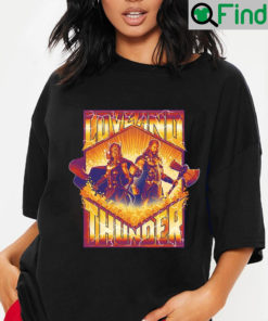 Vintage Thor Love And Thunder Tee Shirts