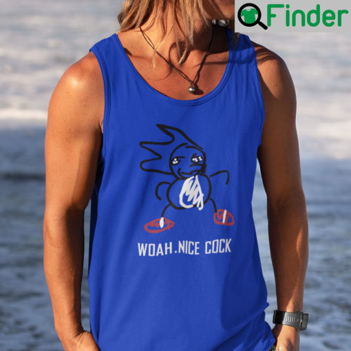 Woah Nice Cock Meme Shadow Hedgehog Tank Top