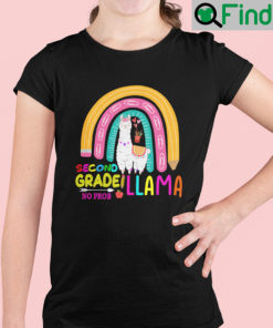 Back To School Second Grade No Prob Llama Shirt