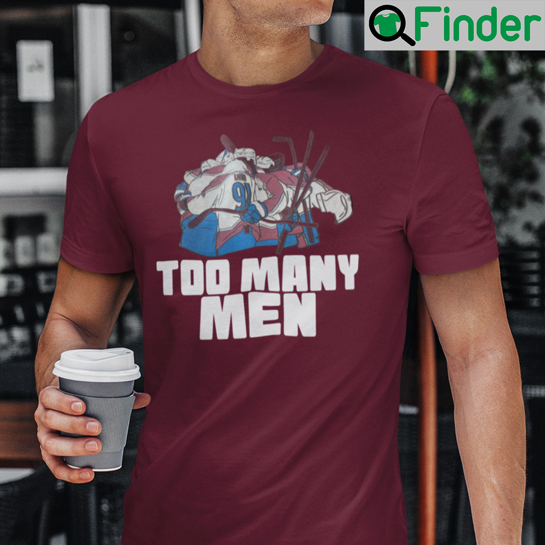 Nazem Kadri wears 'Too Many Men' shirt at Avalanche parade