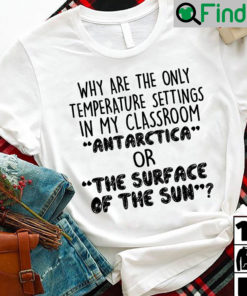 Funny Teacher Shirt Antarctica Or The Surface Of The Sun