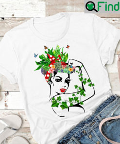 Gardener Shirt Flower Girl Red Bandana