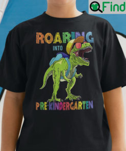 Roaring Into Kindergarten Dinosaur Shirt