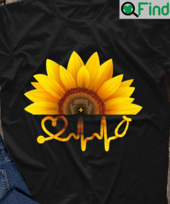 Sunflower Nurse Shirt Stethoscope Nurse Hat