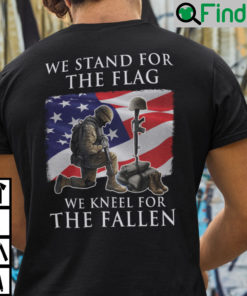 Veteran Shirt We Stand For The Flag American Helmet Bumper