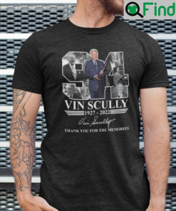 Vin Scully Shirt 1927 2022 Thanks You For The Memories