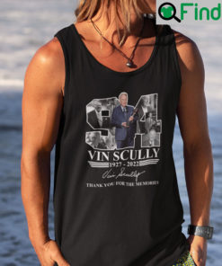 Vin Scully Tank Top Shirt 1927 2022 Thanks You For The Memories