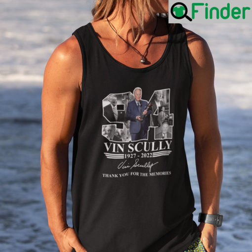 Vin Scully Tank Top Shirt 1927 2022 Thanks You For The Memories