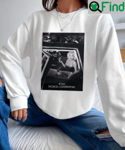 Kim Kardashian Dolce Gabbana Shirt Sweatshirt