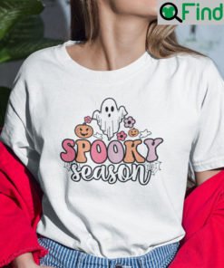 Spooky Season Shirt Happy Halloween Ghost Pumpkin