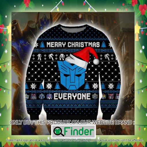 Autobot Merry Christmas Everyone Knitted Wool Sweater Sweatshirt – LIMITED EDITION