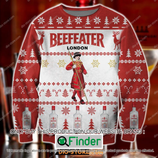 Beefeater London Dry Gin White Red Knitted Wool Sweater – LIMITED EDITION