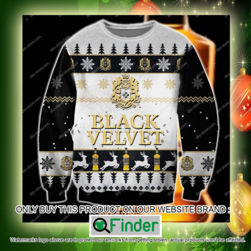 Black Velvet Christmas Ugly Sweater Sweatshirt – LIMITED EDITION